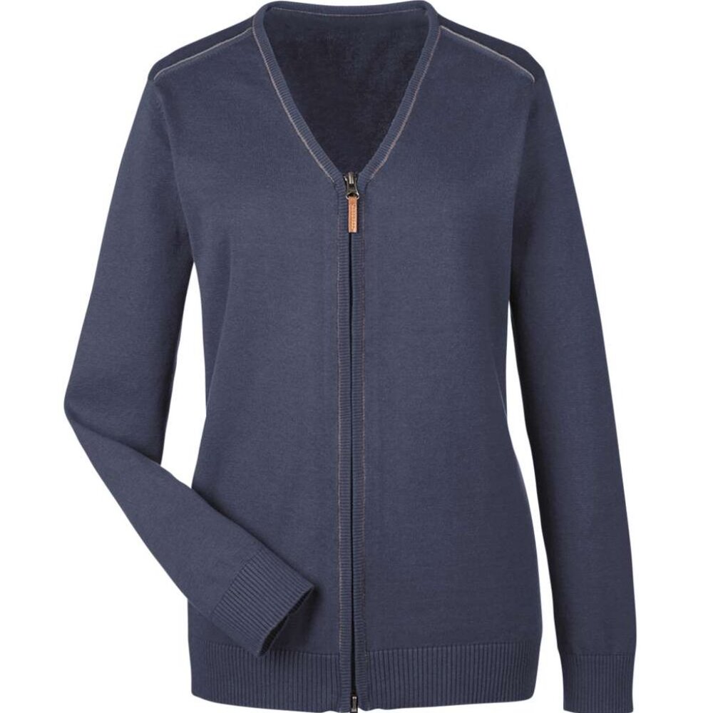 | Cardigan | Devon & Jones Women's Manchester Fully-Fashioned Full-Zip Cardigan